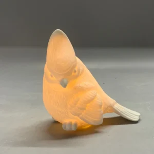 Ceramic Cardinal LED light decoration