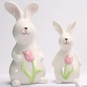 Ceramic Rabbit Statue