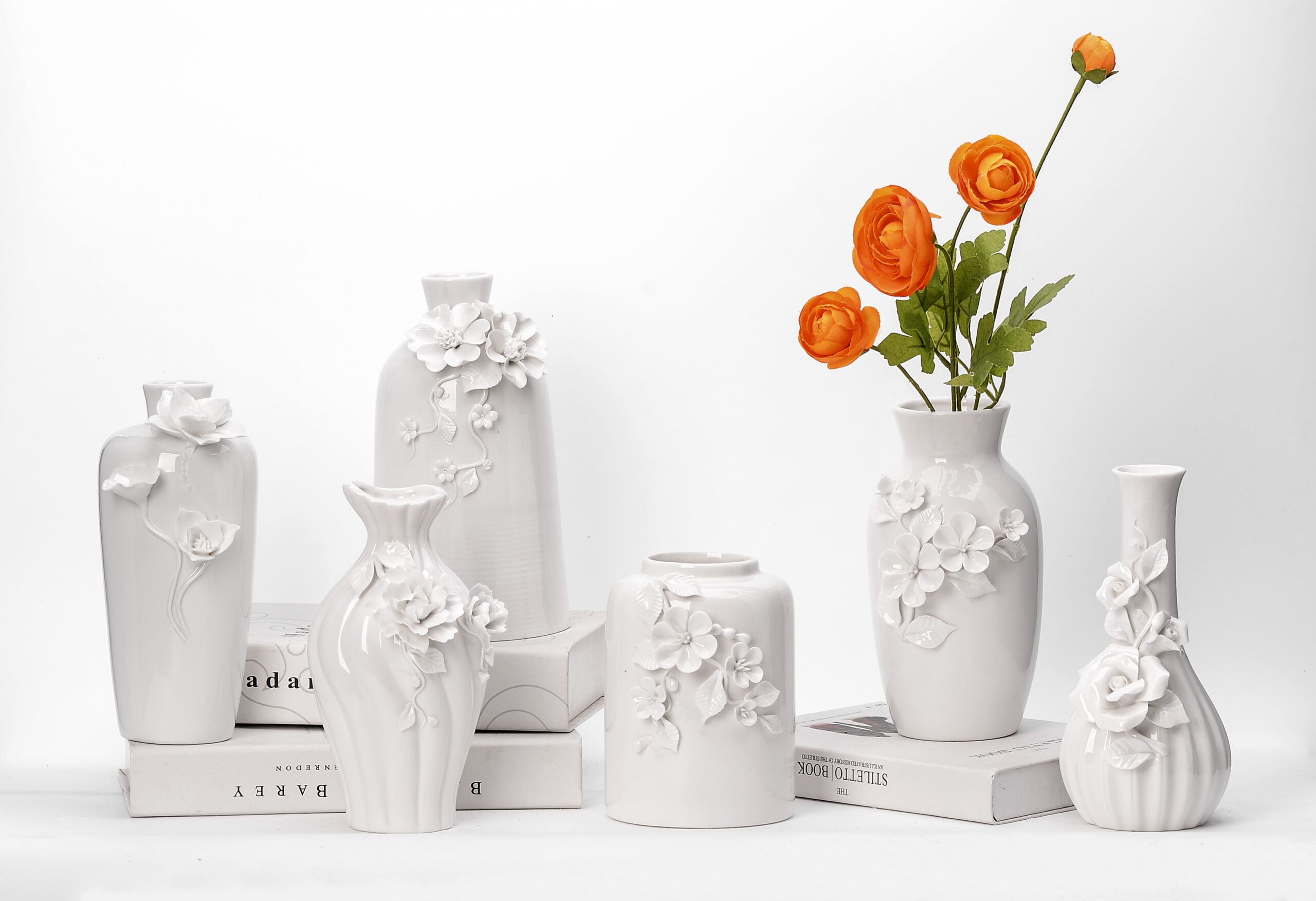 Luxury Home Accents Ceramic Cherry Blossom Vase Manufacturers